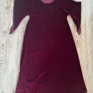 American Vintage Burgundy Velvet Dress